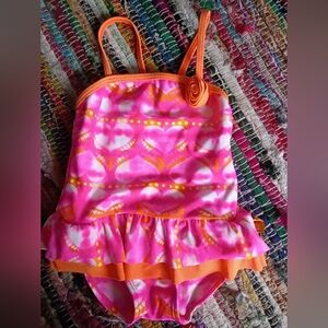 Mini Tangerine Baby Girl Swimsuit
